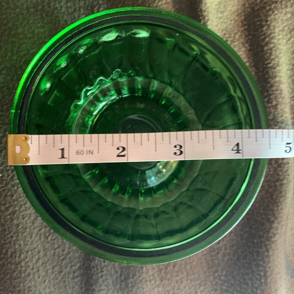 Set of 4 green glass Christmas vases. Various sizes. See pictures - Picture 10 of 10